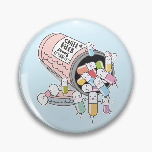 Item preview, chill pills cute pills cartoon designed and sold by princessmi-com.