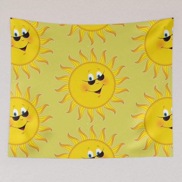 Item preview, Funny Cartoon Sun Laughs In Sunglasses designed and sold by Phantasmal-2-do.