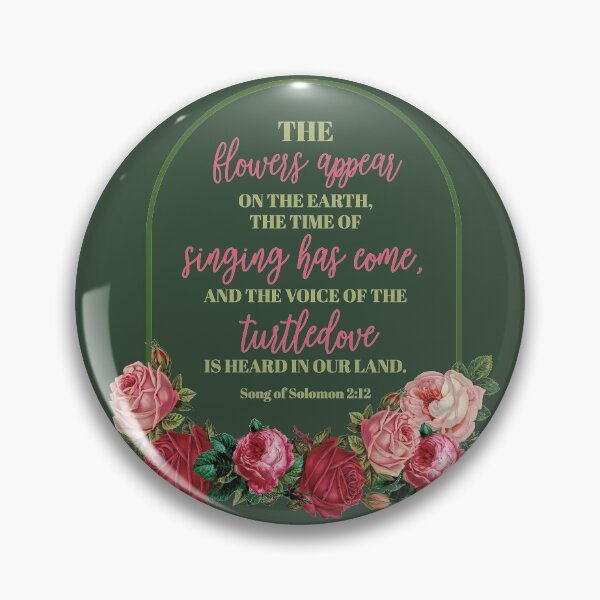 Item preview, Song of Solomon 2:12 Summer Bible verse designed and sold by garmentoffaith.