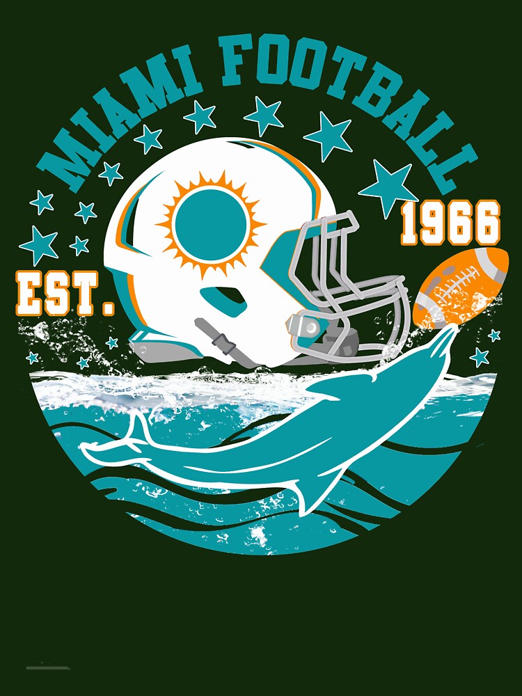 Miami Dolphins Football Helmet Vintage Shirt - Print your thoughts