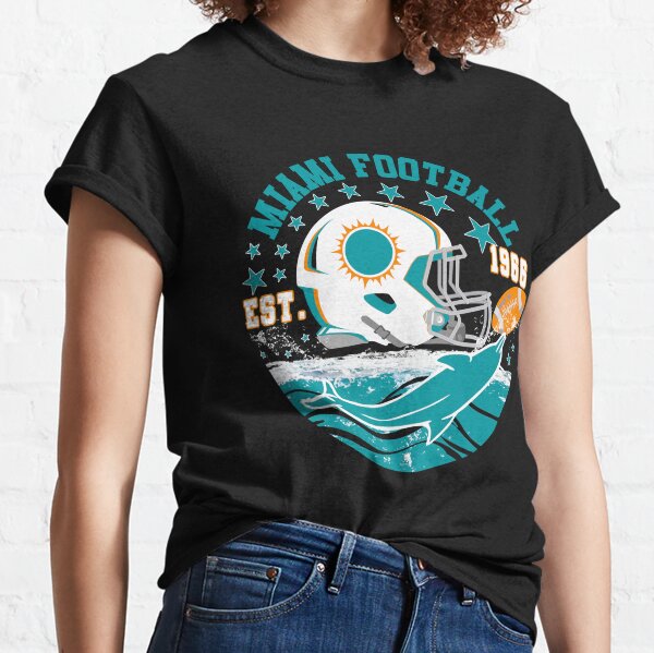 NFL Team Apparel Youth Miami Dolphins Playbook Aqua T-Shirt