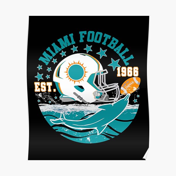 NFL Miami Dolphins - Drip Helmet 20 Poster