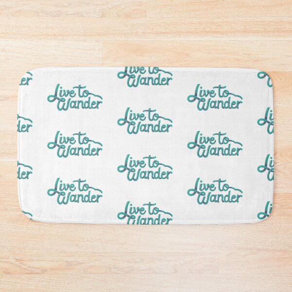 Item preview, live to wander typography sticker designed and sold by Priya Mishra.