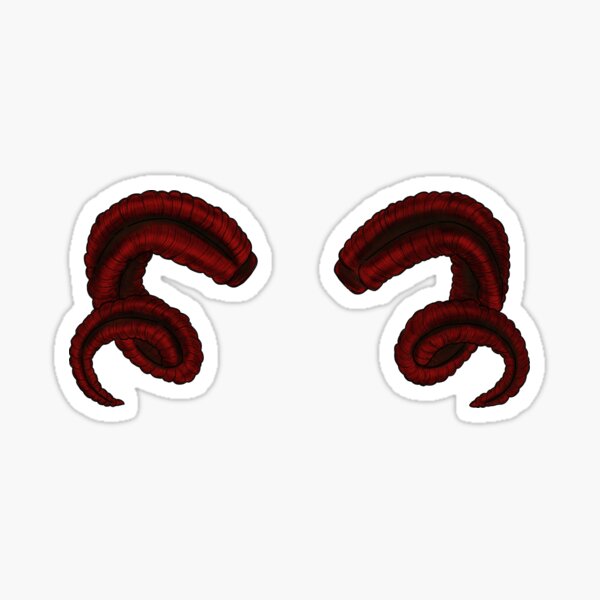 Demonic Horns Sticker
