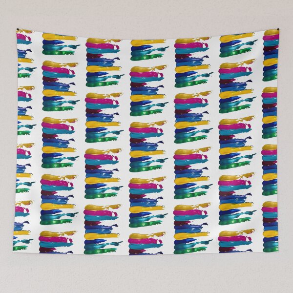 Item preview, Colorful Abstract Paint Swipe Artwork Titled Swipe Right designed and sold by Adelle Smith.