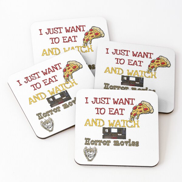 Item preview, I Just Want To Eat Pizza And Watch Horror Movies designed and sold by ShopDisct.