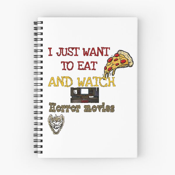 Item preview, I Just Want To Eat Pizza And Watch Horror Movies designed and sold by ShopDisct.