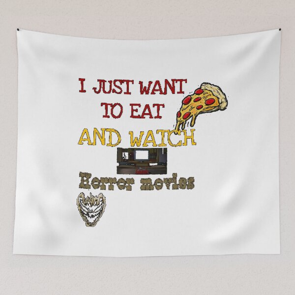 Item preview, I Just Want To Eat Pizza And Watch Horror Movies designed and sold by ShopDisct.