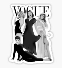 "VOGUE" Marilyn Monroe, Judy Garland, Audrey Hepburn & Elizabeth Montgomery Sticker