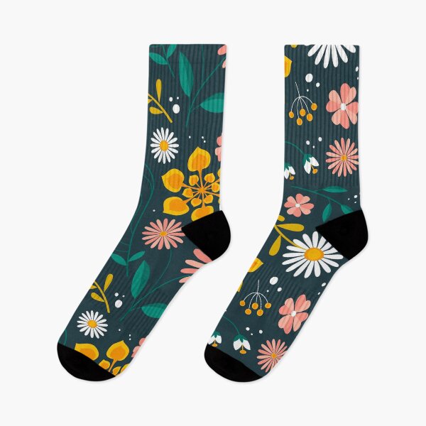 Item preview, organic-flat-pressed-flowers-pattern designed and sold by taherismail.