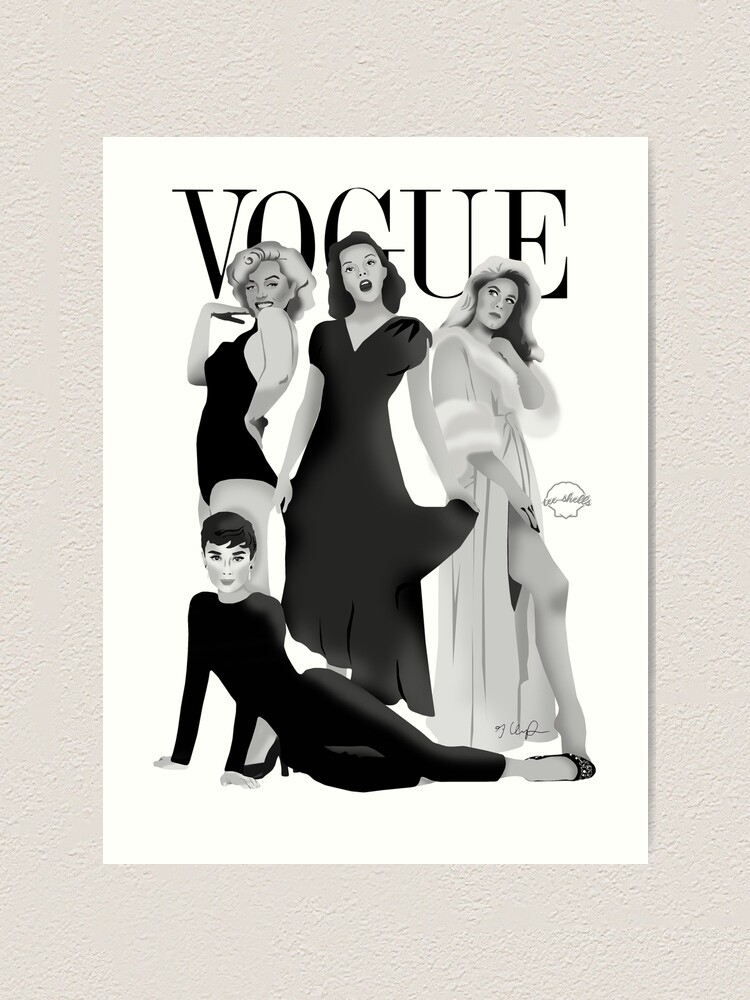 Fashion Wall Art Marilyn Monroe Fashion Vogue Print Vogue print Vogue Cover