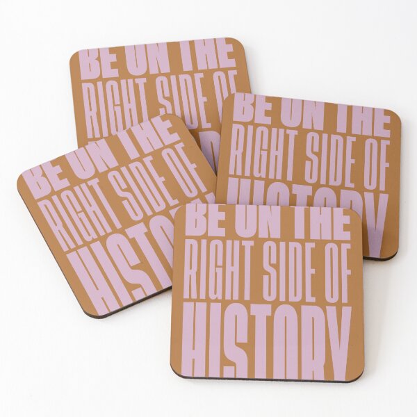 Item preview, Be On The Right Side Of History - Angela Davis Quote Feminist Poster designed and sold by PosterpartyCo.