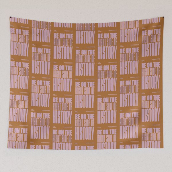 Item preview, Be On The Right Side Of History - Angela Davis Quote Feminist Poster designed and sold by PosterpartyCo.