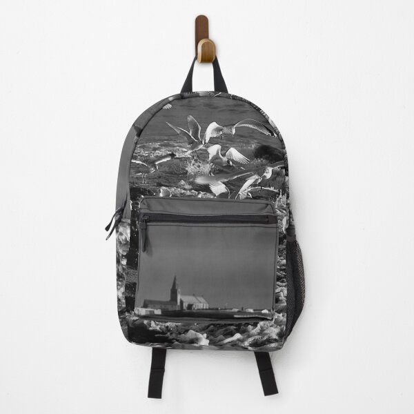 Item preview, Seagulls feeding amongst the kelp - B&W designed and sold by Violaman.
