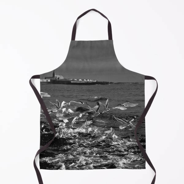 Item preview, Seagulls feeding amongst the kelp - B&W designed and sold by Violaman.
