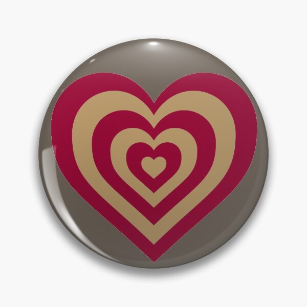 Item preview, Maroon and Gold - Powerpuff Girls Retro Heart designed and sold by Liyanna Baloca.