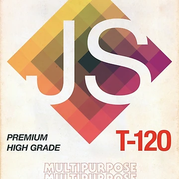 Artwork thumbnail, Retro Blank VHS JavaScript (ECMAScript) by chriskirknielsen