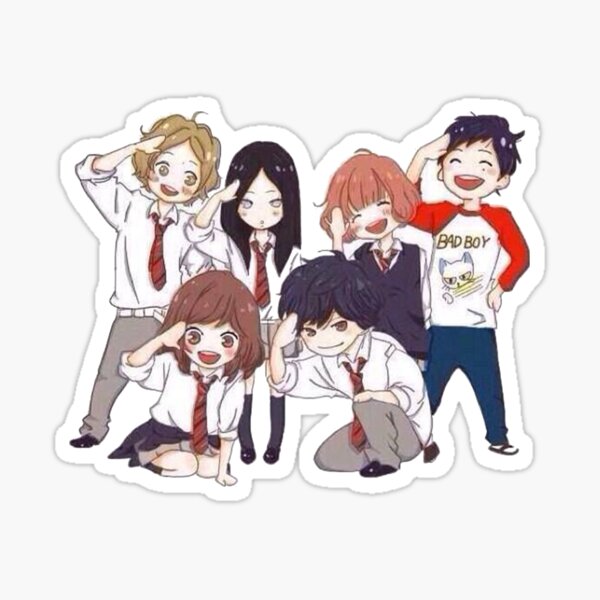 Ao Haru Ride - Futaba Yoshioka & Kou Mabuchi  Sticker for Sale by balvrz