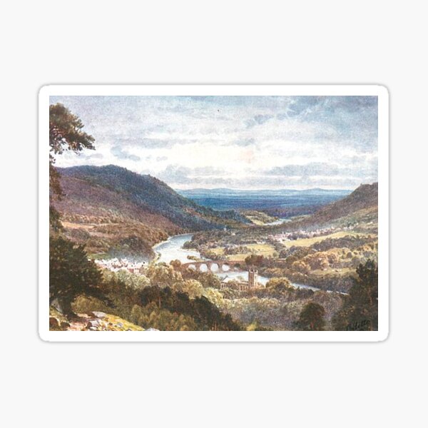Item preview, Vintage Illustration of Dunkeld & Birnam, Perthshire designed and sold by yourscotland.