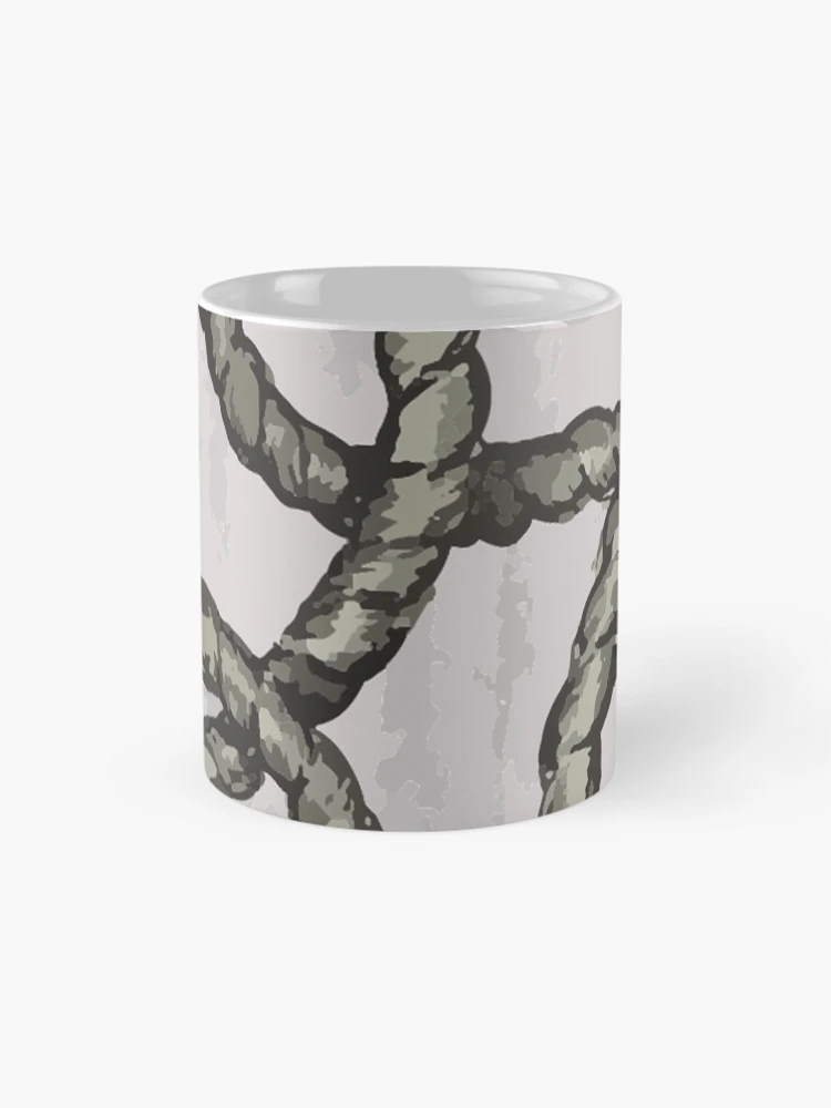 Thumbnail 4 of 6, Coffee Mug, 'Tangled Ropes' - Hand Drawn Ink Design designed and sold by TaltalimDesign.