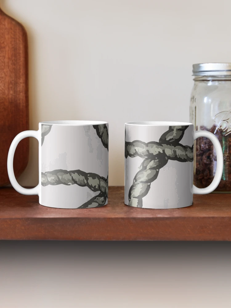 Thumbnail 2 of 6, Coffee Mug, 'Tangled Ropes' - Hand Drawn Ink Design designed and sold by TaltalimDesign.