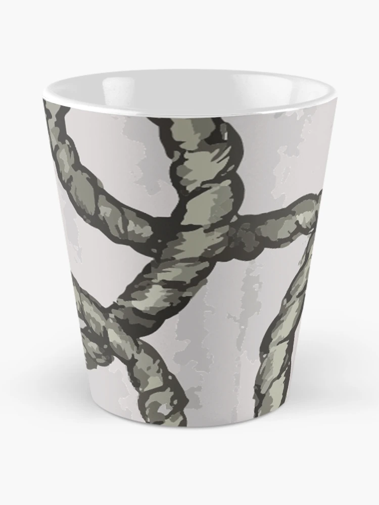 Thumbnail 2 of 4, Coffee Mug, 'Tangled Ropes' - Hand Drawn Ink Design designed and sold by TaltalimDesign.