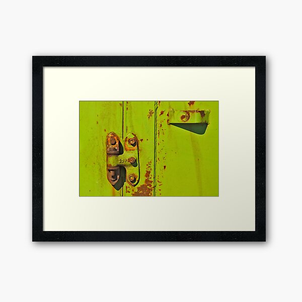 Lime Hinge Framed Art Print