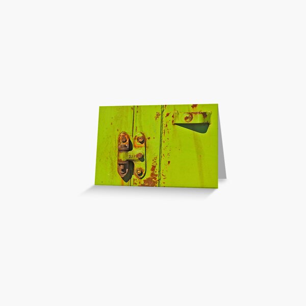 Lime Hinge Greeting Card