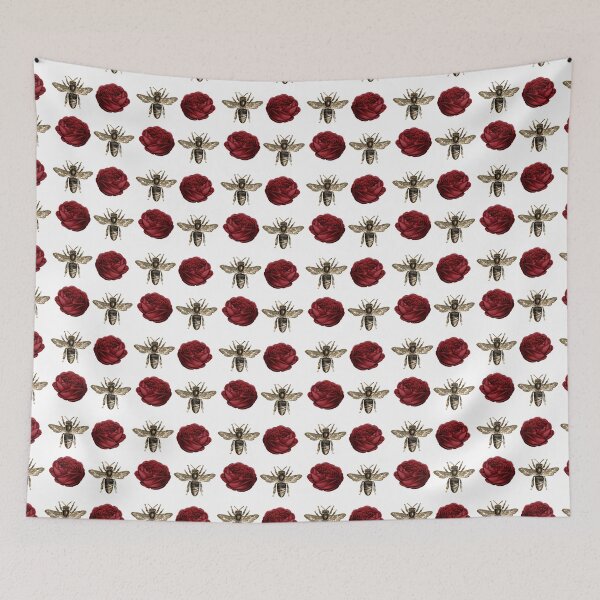 Item preview, Golden Bee and Red Roses designed and sold by Dreamflight.