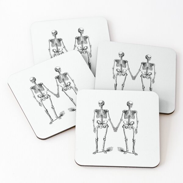 Item preview, Skeleton Lovers Holding Hands designed and sold by quirky-artistry.