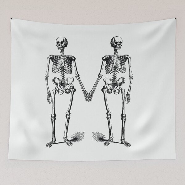 Item preview, Skeleton Lovers Holding Hands designed and sold by quirky-artistry.