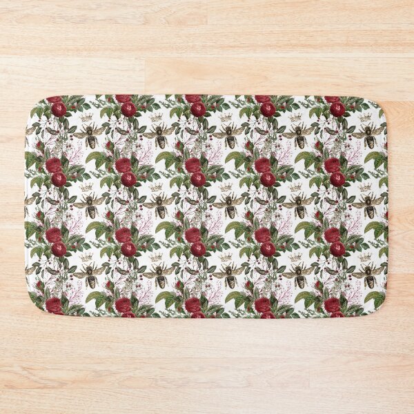 Item preview, Vintage Queen Bee and Red Flowers designed and sold by Dreamflight.