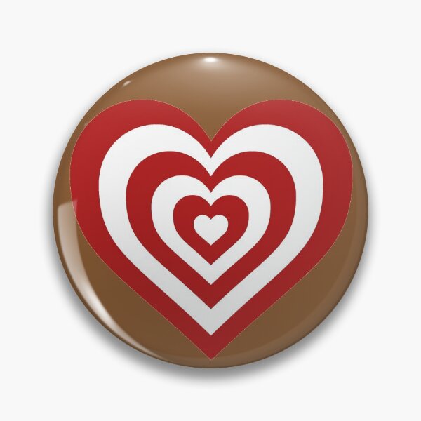 Item preview, Carnelian and White - Powerpuff Girls Retro Heart designed and sold by Liyanna Baloca.