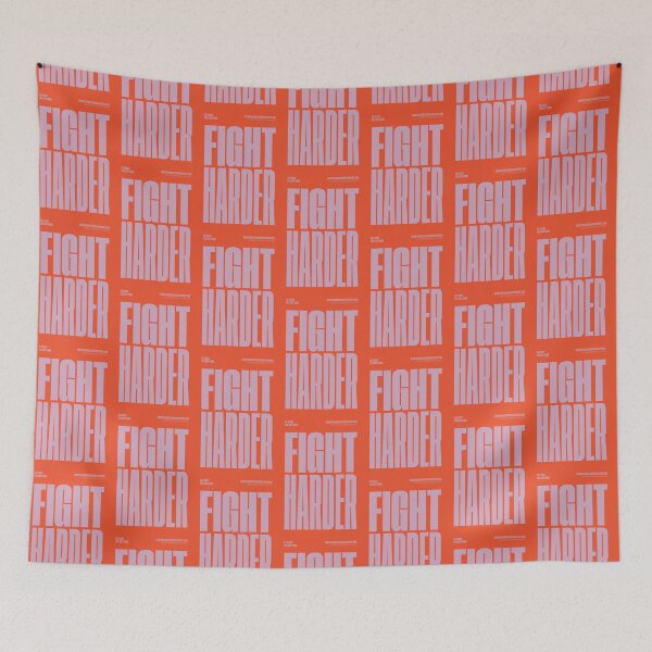 Item preview, Fight Harder - Angela Davis Quote Feminist Poster designed and sold by PosterpartyCo.