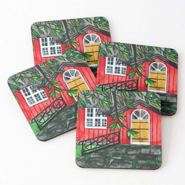 Item preview, Red Wooden Church  designed and sold by Niina  Niskanen.