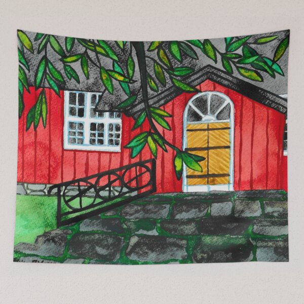 Item preview, Red Wooden Church  designed and sold by Niina  Niskanen.