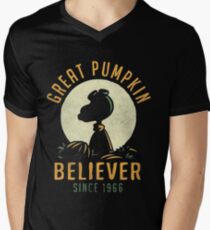Great Pumpkin Believer Shirt Men's V-Neck T-Shirt