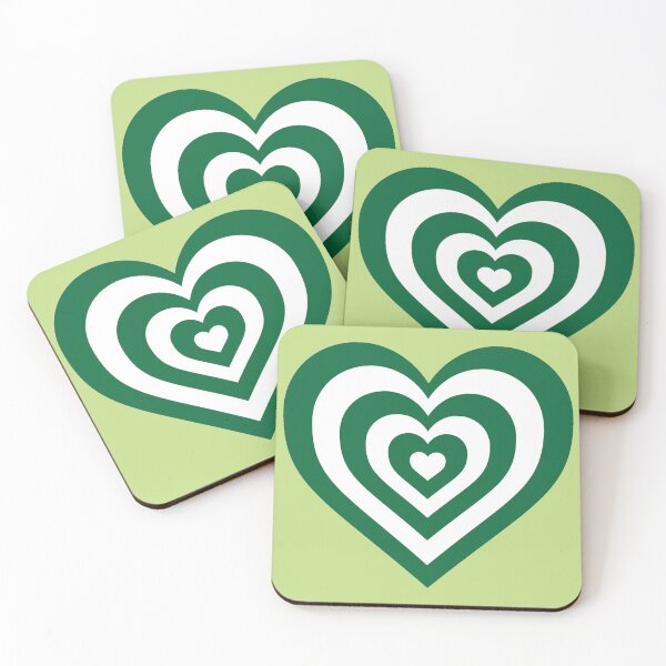 Item preview, Green and White - Powerpuff Girls Retro Heart designed and sold by Liyanna Baloca.