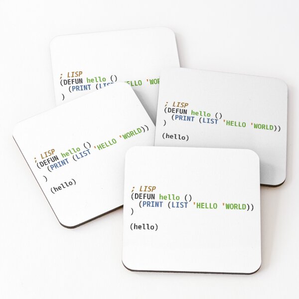 Item preview, Hello World Lisp Code - Light Syntax Scheme Coder Design designed and sold by geeksta.