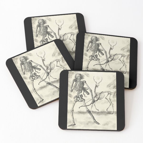 Item preview,  Vintage Skeleton Hunter with a Classic Deer  designed and sold by BtheLight.