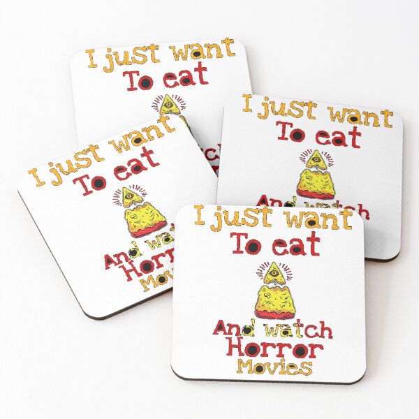 Item preview, I Just Want To Eat Pizza And Watch Horror Movies designed and sold by ShopDisct.