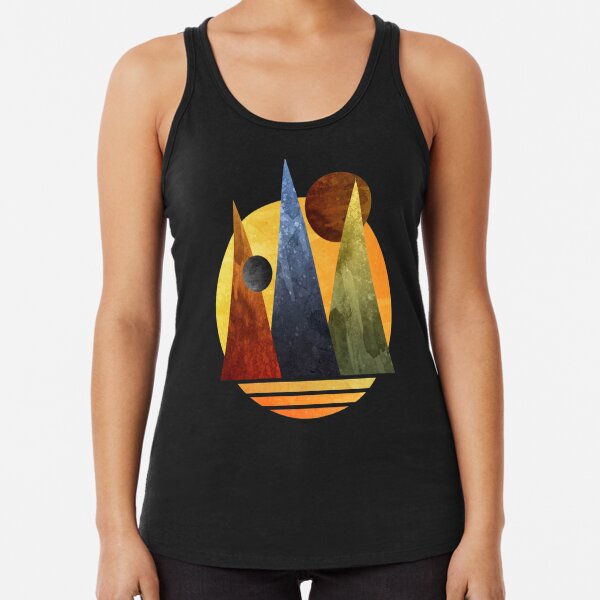 Spiritual Luna Mountains Racerback Tank Top