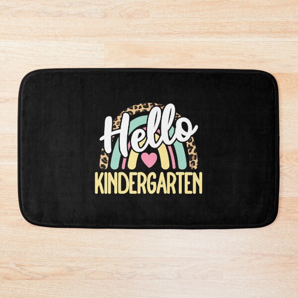 Item preview, Hello Kindergarten Leopard Rainbow Back to School Teacher designed and sold by AnyKitty.