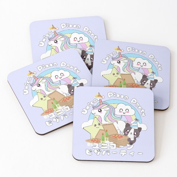 Item preview, Unicorn Pizza Party designed and sold by GleamingGiant.