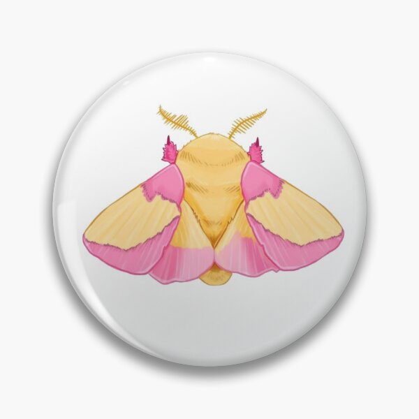 Item preview, rosy maple moth  designed and sold by Broken Antler Designs .