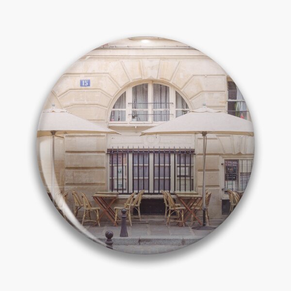 Item preview, Paris sidewalk tables at Place Dauphine - France - Europe travel designed and sold by ninasprintshop.