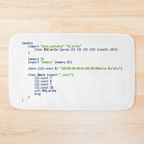 Item preview, Hello World WebAssembly Code - Light Syntax Scheme Coder Design designed and sold by geeksta.