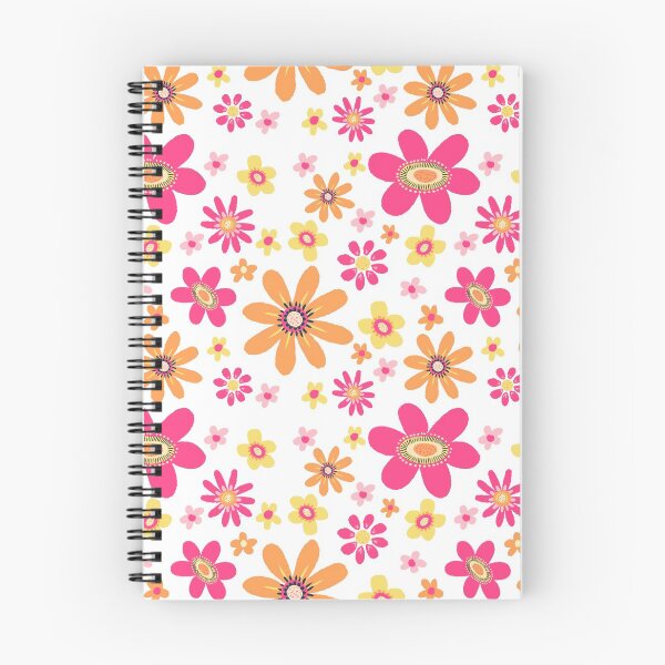 Item preview, Pink and orange flower pattern designed and sold by Zendays.
