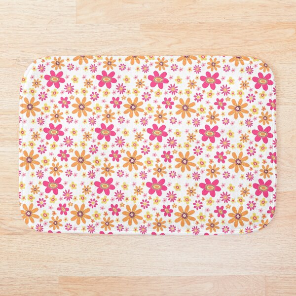 Item preview, Pink and orange flower pattern designed and sold by Zendays.