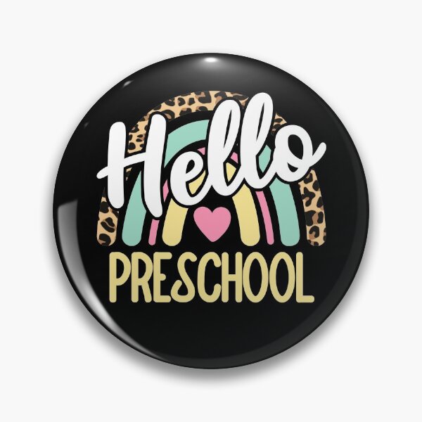 Item preview, Hello Preschool Leopard Rainbow Back to School Teacher designed and sold by AnyKitty.